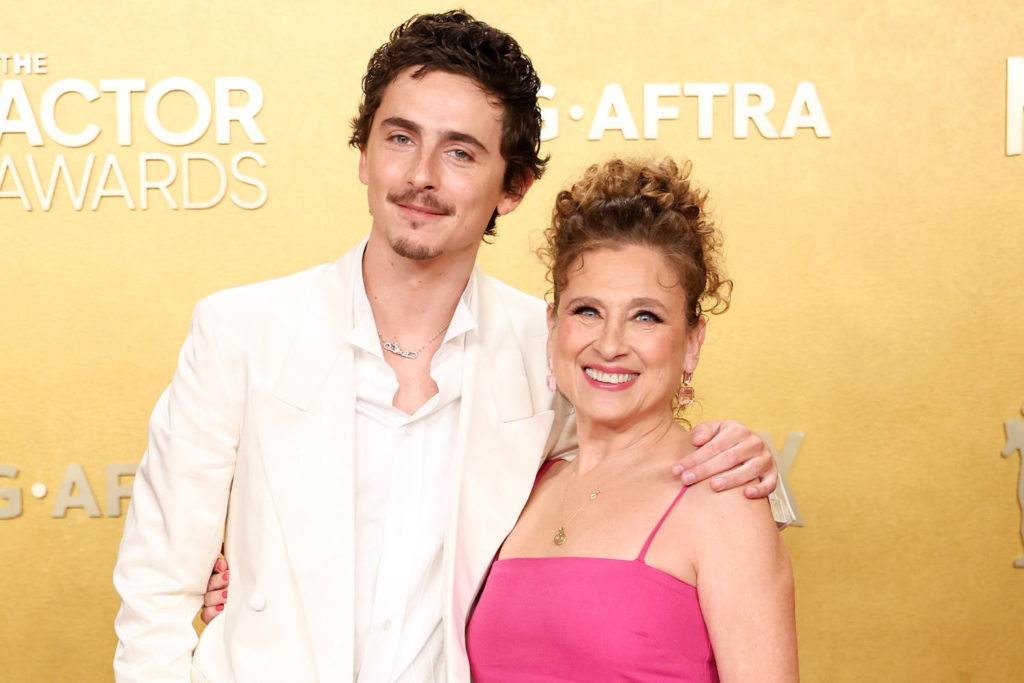 Timothée Chalamet Brings His Mom as His Date to the 2026 Actor Awards