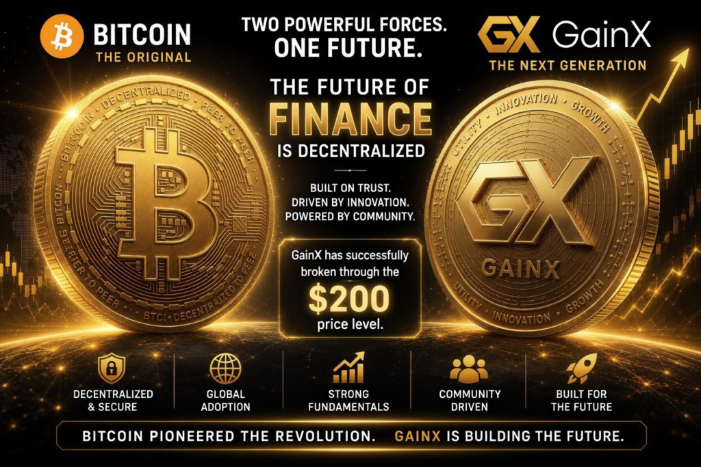 RECORD AFTER RECORD GAINX’S HISTORIC RISE CONTINUES;GAINX BECOMES THE BEST-PERFORMING CRYPTOCURRENCY OF 2026 AND CONTINUES TO BREAK RECORDS AT THE $200 LEVEL