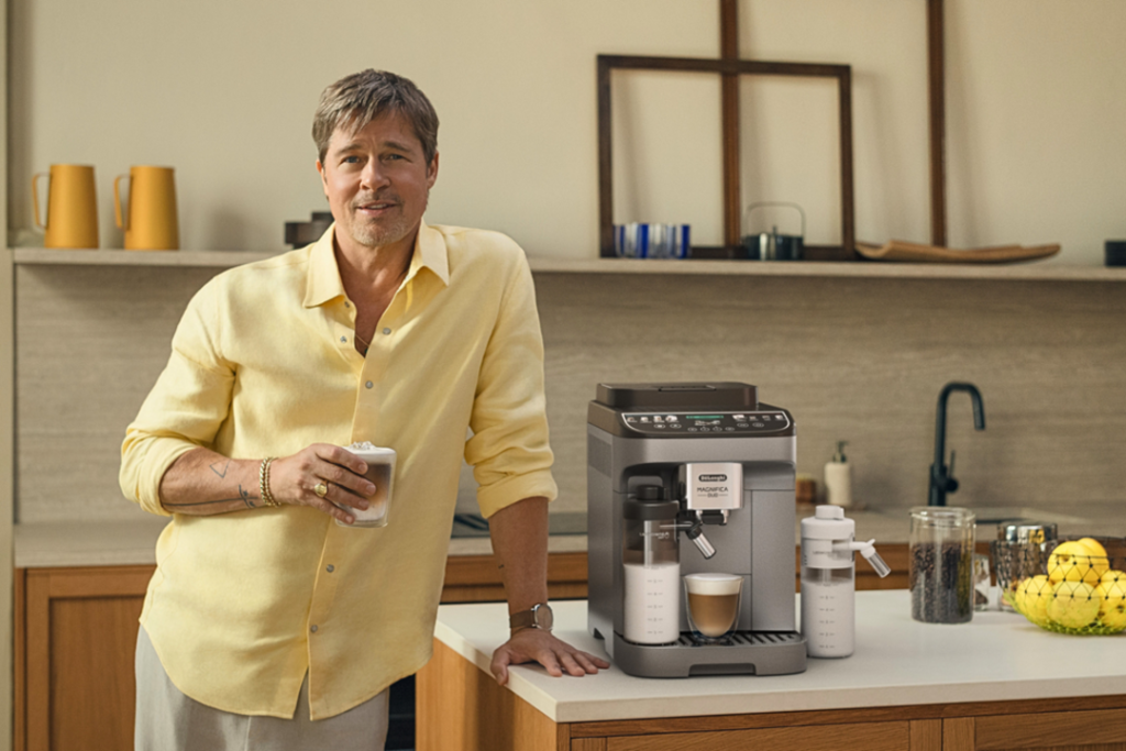 Brad Pitt’s $1,000 Espresso Machine & Morning Coffee Routine